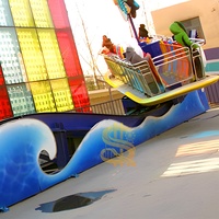 Manèges de Voitures Volantes à Double Vague, Manèges de Skateboard Aquatique pour Enfants, Aire de Jeux Intérieure