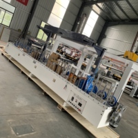 Machine de laminage PVC pour panneaux de porte en PVC, MDF, WPC, machine d'enveloppement de profilés à chaud PUR 300/600/800/1200mm