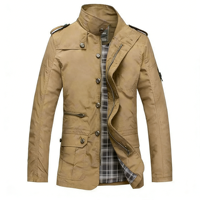Chaqueta de Invierno Unisex, Ligera, de Poliéster, Informal, con Cuello Alto, Impermeable, de Secado Rápido, para Uso Diario en Todas las Estaciones