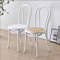 Chaise Thonet classique moderne en bois massif, mobilier de restaurant durable, ensemble de 10 pièces pour salle à manger, style café, pour hôtels, usine