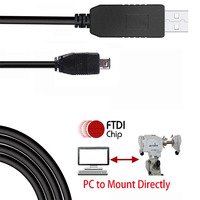 FTDI USB to RS232 Mini 4P Serial Adapter Cable for Uniden Bearcat BCT15X BCD996XT BCD996T BCD396T Scanner PC Programming Cable