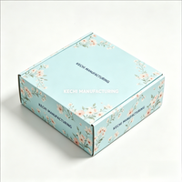 Boîte d'expédition ondulée à motif mignon style macaron pour accessoires de mode féminins, vente en gros