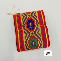 Ruban jacquard ethnique en polyester de 10 cm pour la couture, la broderie informatique, la dentelle de col, les bordures de manchette et les garnitures de costumes et robes