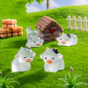 Micro Paysage Amusant Mignon Vache Lumineuse Résine Simulation Animal Petits Ornements Jardin Paysage Mini Décorations <span class=keywords><strong>De</strong></span> Bureau - Product Image 2