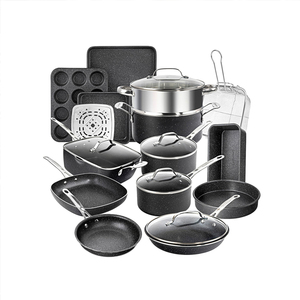 Sartén antiadherente con revestimiento <span class=keywords><strong>de</strong></span> mármol <span class=keywords><strong>de</strong></span> <span class=keywords><strong>aluminio</strong></span> popular para hornear <span class=keywords><strong>de</strong></span> buena calidad - Product Image 1