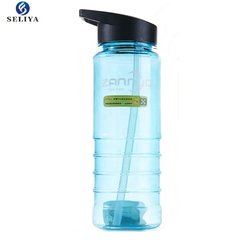 750ml SANS BPA vélo sport bouteille d'eau avec de la paille