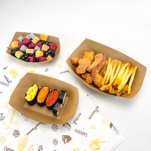 กล่องอาหารกระดาษคราฟท์แบบใช้แล้วทิ้ง กล่องอาหารกลางวันกระดาษสีน้ำตาลรักษ์โลก ถาดขนมเค้กกระดาษ ราคาโรงงาน แบบขายส่งและรับผลิตตามสั่ง - Product Image 2