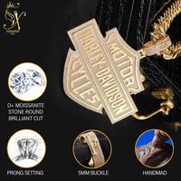 Xingsial personnalisé hommes GRA Moissanite bijoux 925 argent rappeur Hip Hop Style personnalisé glacé nom lettre Moissanite pendentif