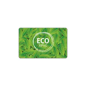 بطاقات اتصال قريب المدى بدون اتصال من مادة R-PVC بطاقات NFC R-PVC معاد تدويرها صديقة للبيئة بطاقة NFC