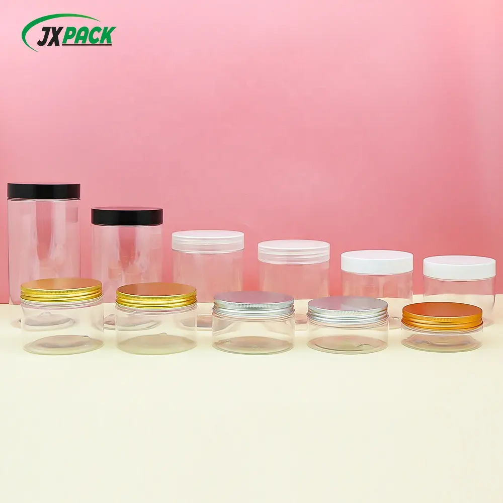 wholesale plastic jar container for cosmetic cream bottle cosmetics sub packaging cans white cosmetics sub packaging cans