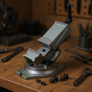 Étau de machine inclinable Fervi avec base rotative à 360 degrés pour ateliers de précision - Product Image 3