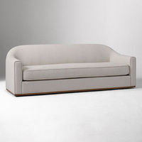 Canapé sectionnel moderne OEM en tissu à trois sièges pour la décoration intérieure du salon