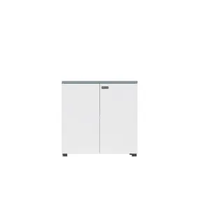 GENOVA, muebles de oficina modernos, armario de almacenamiento enano de madera para oficina en casa y escuela, modelo de fábrica 09F0807 09F0808 - Product Image 3