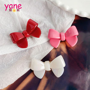 Barrettes à cheveux papillon pour enfants, design <span class=keywords><strong>Goody</strong></span>, satin, 4,5 cm, faites à la main, écologiques - Product Image 2