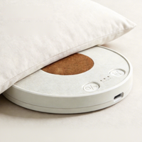 Oreiller-haut-parleur ultra-fin pour le sommeil avec batterie intégrée, connectivité Type-C, charge sans fil, minuterie et bruit blanc