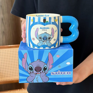 Disney <b>Ceramic</b> <b>Mug</b> With Heart Handle Cartoon Design For Kids And Gifts Spring 2025 - Product Image 5