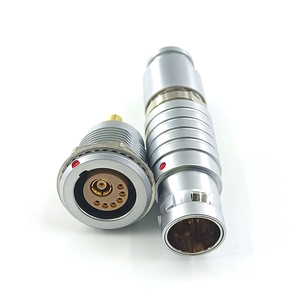 Connecteur circulaire push-pull personnalisé avec assemblage de câbles pour audio et vidéo, contacts en laiton plaqué or, <span class=keywords><strong>protection</strong></span> IP50 - Product Image 4