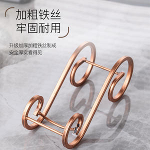 Ensemble de supports à vin en fer de luxe, ronds, résistants à la rouille, pour la décoration de la maison et des fêtes, porte-vin, ornement - Product Image 2