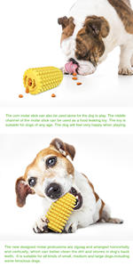 Forma di mais rimorchiatore ventosa <span class=keywords><strong>TPR</strong></span> denti puliti interazione cane masticare puzzle giocattolo - Product Image 2
