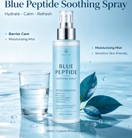 Spray Calmante con Péptidos Azules, Bruma Facial Hidratante y Calmante, Spray Facial Hidratante de Marca Privada Personalizada para Todo Tipo de Piel