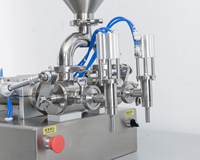 LK-GTGZ2D300 30-300ml miel beurre d'arachide pâte de haricot gommage confiture Soda automatique Piston Horizontal Double tête Machine de remplissage