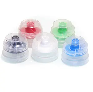 Free Sample/ Custom 38Mm 28Mm 30Mm 30/ 25 Pilferage Proof Plastic Bottle Cap Flip Top Cap With Silicon Valve