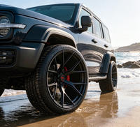 Rines Personalizados SL de 22x12 y 24x14 Pulgadas, Forjados en Plata, 6x139.7, 8X170, 8X180, Cóncavos, para Autos de Pasajeros, para GMC Sierra 1500 2500