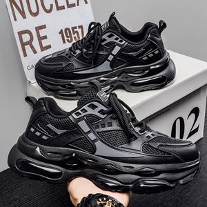 <b>Plus</b>-<b>size</b> 38-47 Trendy Men's Casual Shoes Luxury Sports Running Shoes Chunky Height Increasing Breathable Walking Style Shoes - Product Image 1