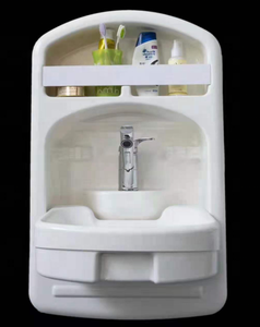 Factory customize rv sink kitchen or bathroom wall mount plastic abs hidden sink cover folding faucet sink