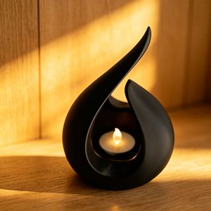 Support de bougie en forme de flamme imprimé en 3D, style artistique transfrontalier, minimaliste, fait main, fabriqué en Chine pour la maison, l'auberge et le <span class=keywords><strong>café</strong></span> - Product Image 1