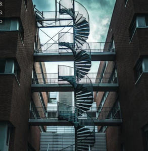 <span class=keywords><strong>Escalera</strong></span> de Emergencia Comercial para Exteriores, <span class=keywords><strong>Escalera</strong></span> de Caracol de Acero Forjado, <span class=keywords><strong>Escalera</strong></span> de Caracol con Vigas de Acero al Carbono - Product Image 5