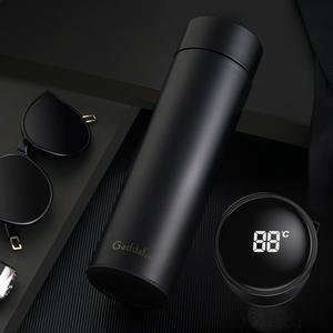 खेल डबल दीवार डिजिटल तापमान प्रदर्शन बोतल स्टेनलेस स्टील वैक्यूम थर्मोस पानी की बोतल - Product Image 3