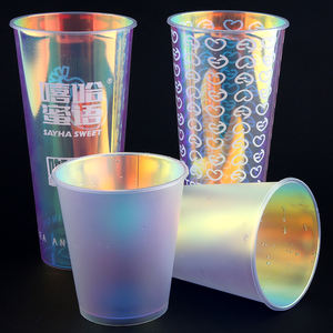 Food Grade and Reusable Hard Plastic Cups With Straws Collections 