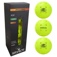 Lot de 3 boîtes de balles de pickleball rotomoulées à 40 trous, approuvées USAPA, avec finition mate pour compétition professionnelle en extérieur