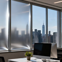 Película Arquitectónica PET Gris Premium Ecológica de Visión Unidireccional, 90% de Aislamiento Térmico, 99% de Protección UV, 0.09mm de Grosor para Ventanas