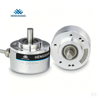 Encodeur Rotatif Incrémental IP65 CE 50mm 8mm à Arbre Solide S50 pour Machine de Traction d'Ascenseur DC 5V 30V Hengxiang Optical