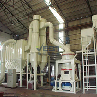 Ligne de production de micropoudre HGM125 : Concasseur à marteaux intégré, élévateur, trémie, filtre à impulsions – Solution complète de broyage