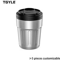 Cendrier de voiture en alliage d'aluminium ignifuge, style tasse à café, pour console centrale, porte-gobelet Guangdong JCQ007