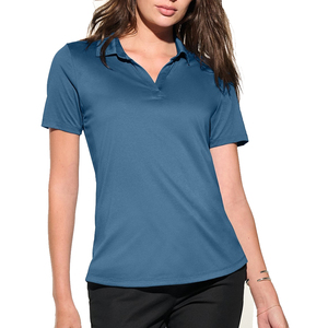 Polo 100% poliéster sin arrugas para mujer con diseño plegable y cuello definido para uso profesional y casual - Product Image 2