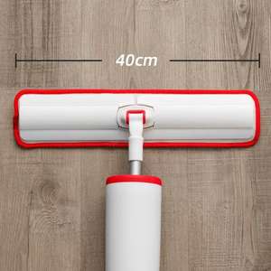 Serpillère plate en microfibre Jesun, lavage mains libres, nettoyage, élimination des poils d'animaux, essorage automatique, élimination des poils de chat, serpillère en microfibre mains libres - Product Image 2