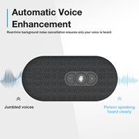Altavoz para Conferencias USB 360 °   Sistema de Micrófono y Altavoz de Escritorio con Captación de Voz para Oficina en Casa y Reuniones en Línea con PC/Laptop