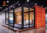 Station balnéaire petites cabines préfabriquées à cosse de pomme Les habitations glissent dans la boîte de conteneur portable de luxe prédéfinie capsule conception de petites maisons