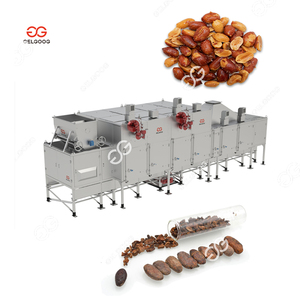 Bande transporteuse continue torréfacteur <span class=keywords><strong>de</strong></span> fèves <span class=keywords><strong>de</strong></span> cacao éplucheur noix torréfaction épluchage cacahuètes grillées et <span class=keywords><strong>salées</strong></span> faisant la machine pour cacahuètes - Product Image 5