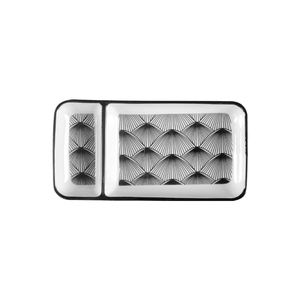 Juego de Vajilla Japonesa de Cerámica Azul y Blanca, 6 Piezas, Ecológico, Reutilizable, Apto para Lavavajillas, Estilo Japandi, Cuadrado, para Regalo - Product Image 2