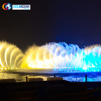 Fontaine d'eau dansante avec système de contrôle musical, prix usine compétitif, directement de l'usine