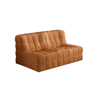 Canapé sectionnel moderne en tissu, deux places, inclinable, pour petit appartement, salon
