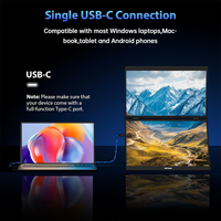 Monitor Portátil Plegable Táctil Eimio de 15.6 Pulgadas, 1080P IPS, Pantalla Ancha, Tipo C, Plug & Play, Serie Empresarial, Extensor de Pantalla para Portátil OEM