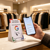 Carte NFC Google pour contrôle d'accès en français, carte PVC NFC 213 avec code QR, 13,56 MHz, logo personnalisé, cartes de revue Google NFC