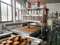 Fully Automatic Jaggery Brown Sugar Cube Making Machine with Control Panel
