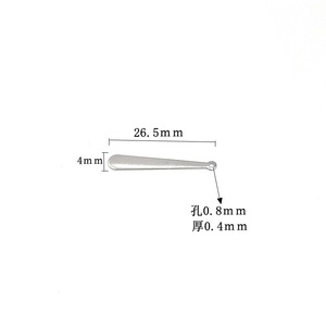 จี้รูปหยดน้ำสแตนเลสสตีล สำหรับทำเครื่องประดับ DIY ต่างหู สร้อยคอ ชุด 3 ชิ้น - Product Image 2